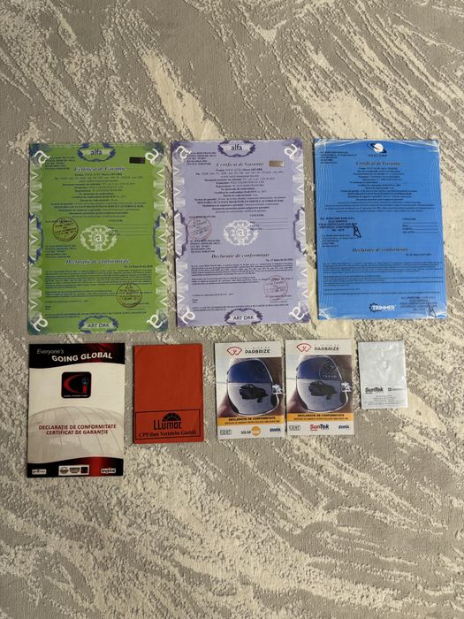 Certificate geamuri pentru folii fumurii
