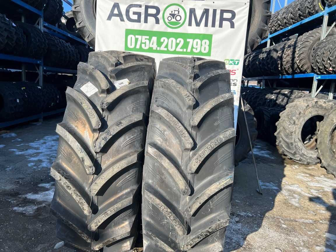 Cauciucuri radiale noi marca OZKA 580/70 R38 pentru tractor FENDT