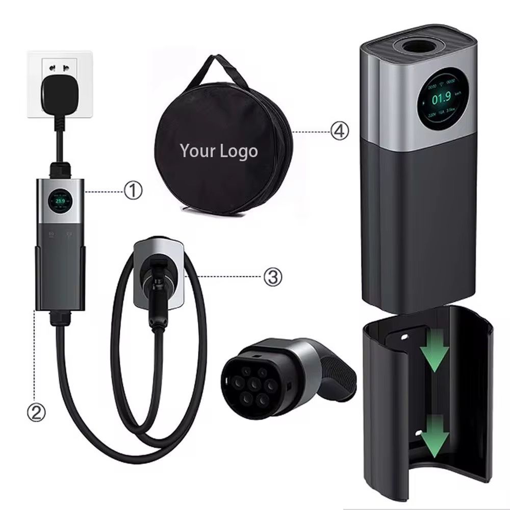 7KW Электромобиль зарядка қурилмаси (AC Charger) — Type 2