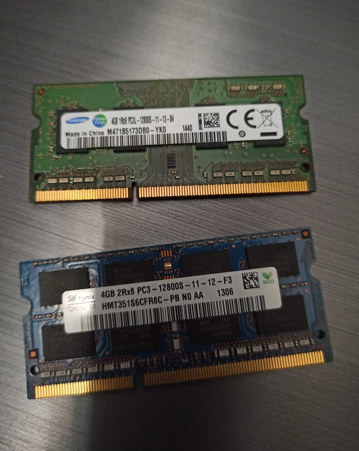 Оперативная память на ноутбук - 2 х 4 GB DDR3 / DDR3L