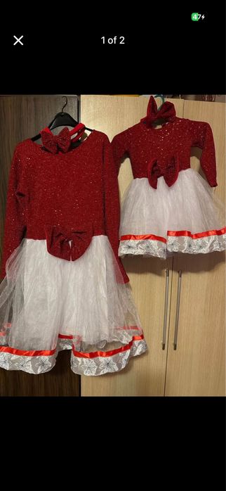 Коледни рокли мама и дъщеря