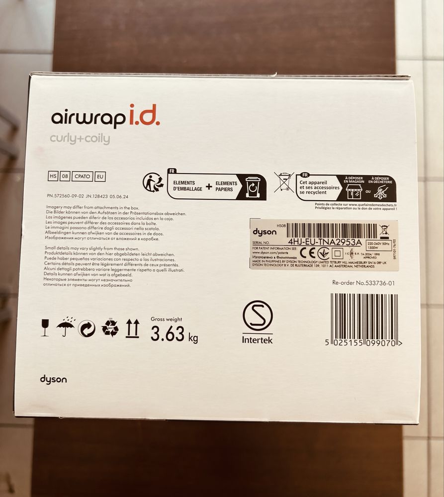 Dyson Airwrap i.d. Multi-styler and Dryer HS08, Sigilat