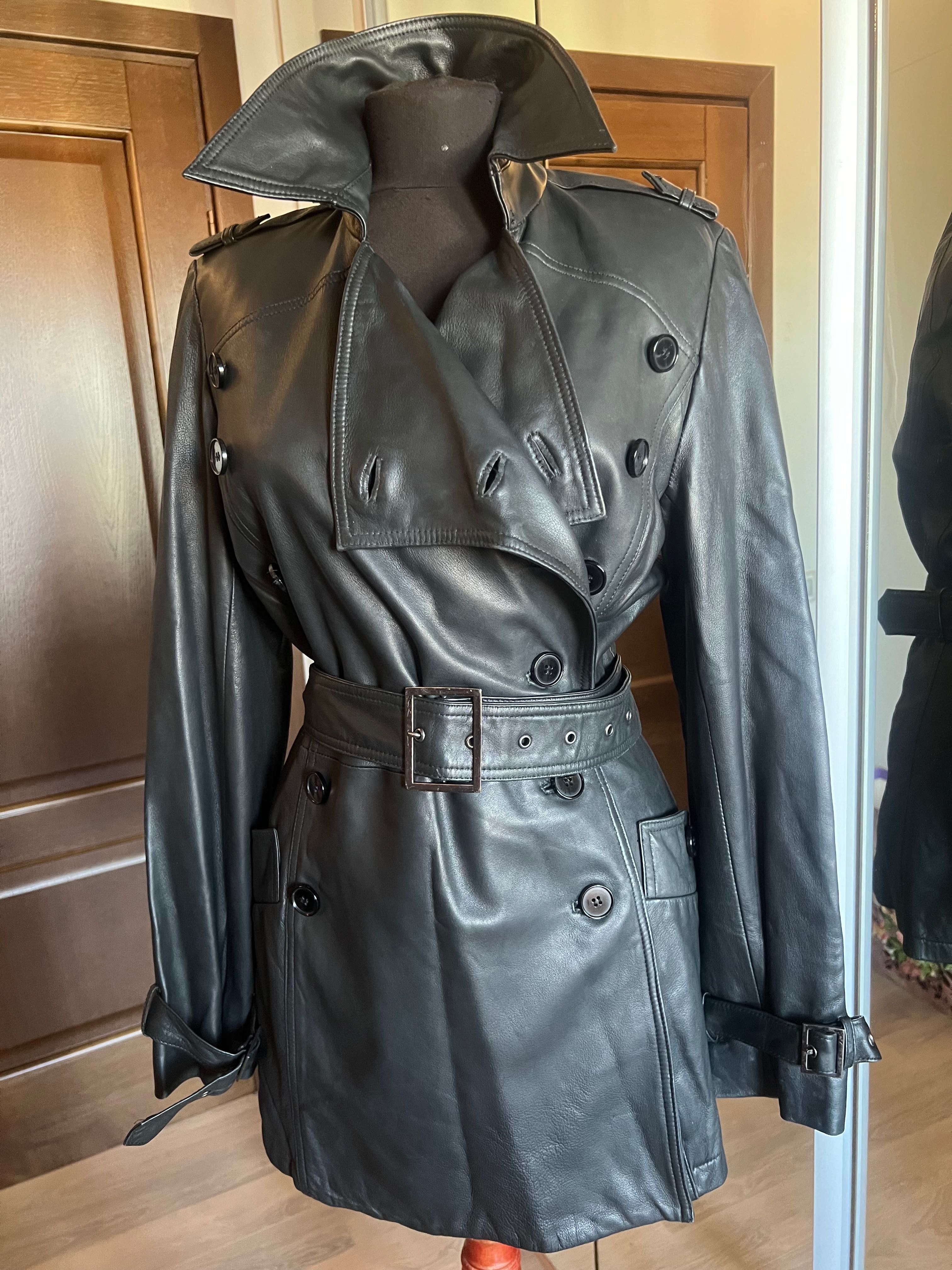 Haiina/ trench ZARA piele naturala fina( manusa) M