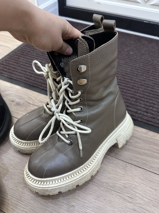 Сапоги зимние нат. кожа