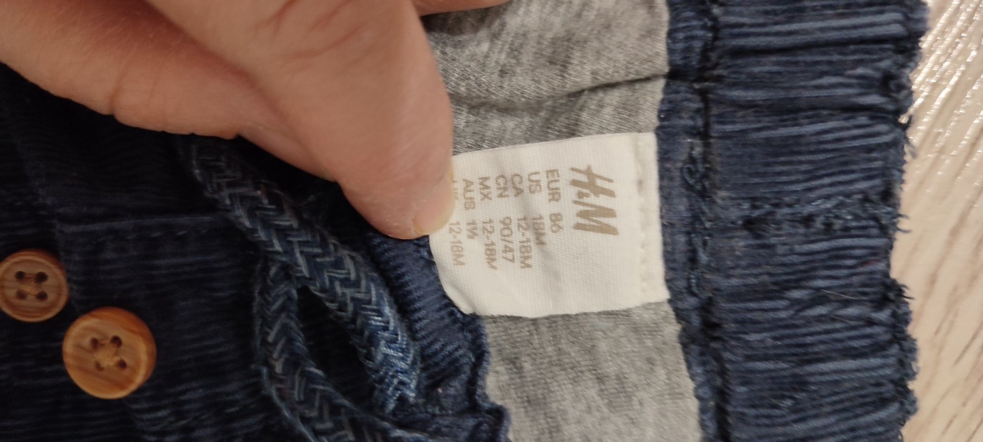 Pantaloni catifea reiată căptușiți H&M