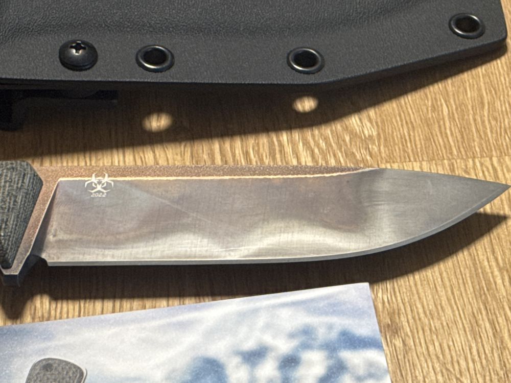 Нож TRC South pole black canvas micarta
