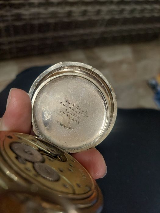 Антикварен колекционерски швейцарски сребърен джобен часовник OMEGA
