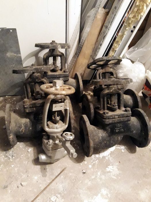 Продава спирателен кран, вентил шибърен, вентили, кранове - 5 бр.