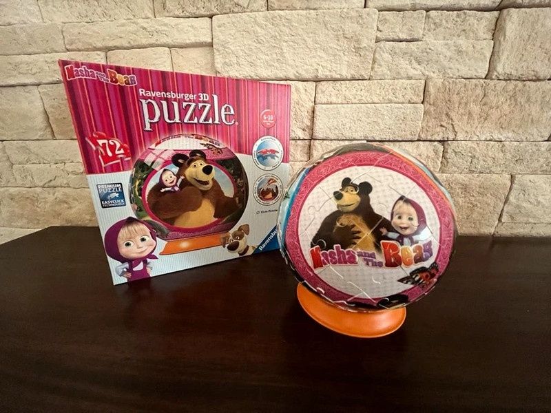 Puzzle 3D Masha și Ursul