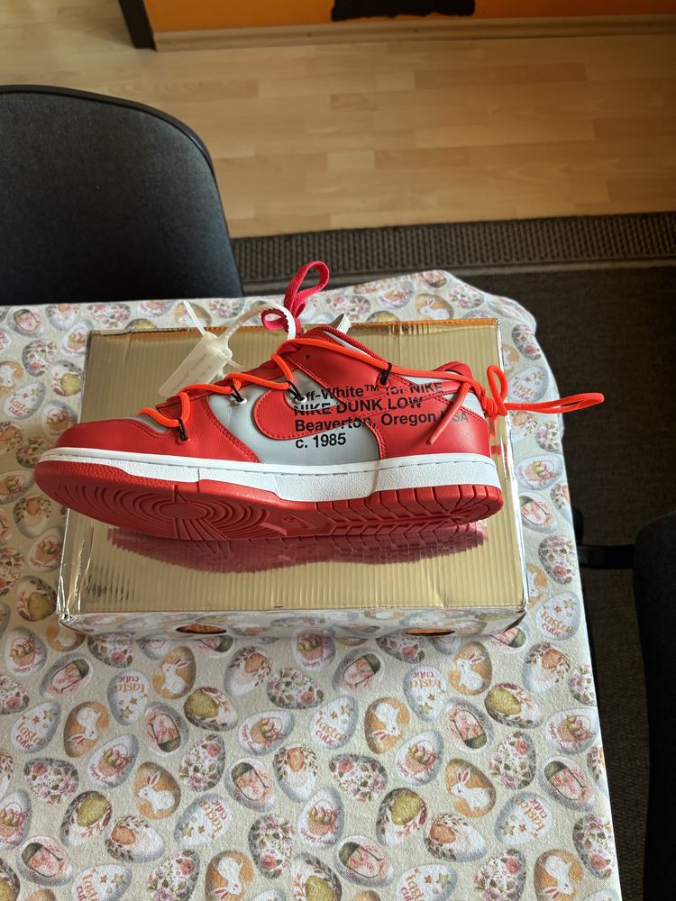 Off white dunk university red