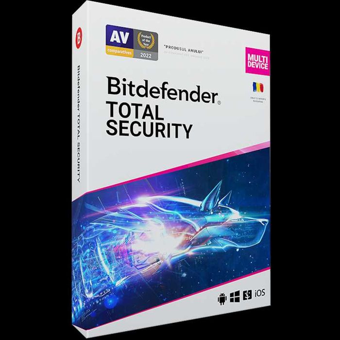 Antivirus Bitdefender Total Security,5 Dispozitive, 1 An, Licenta noua
