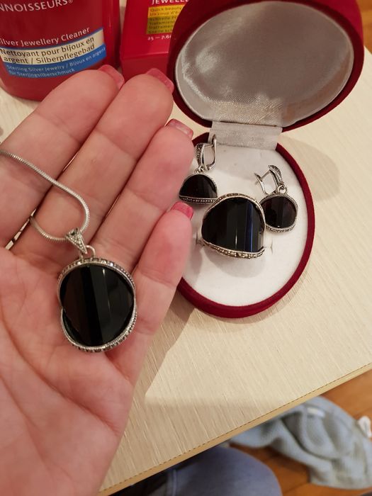 Set din argint cu onyx