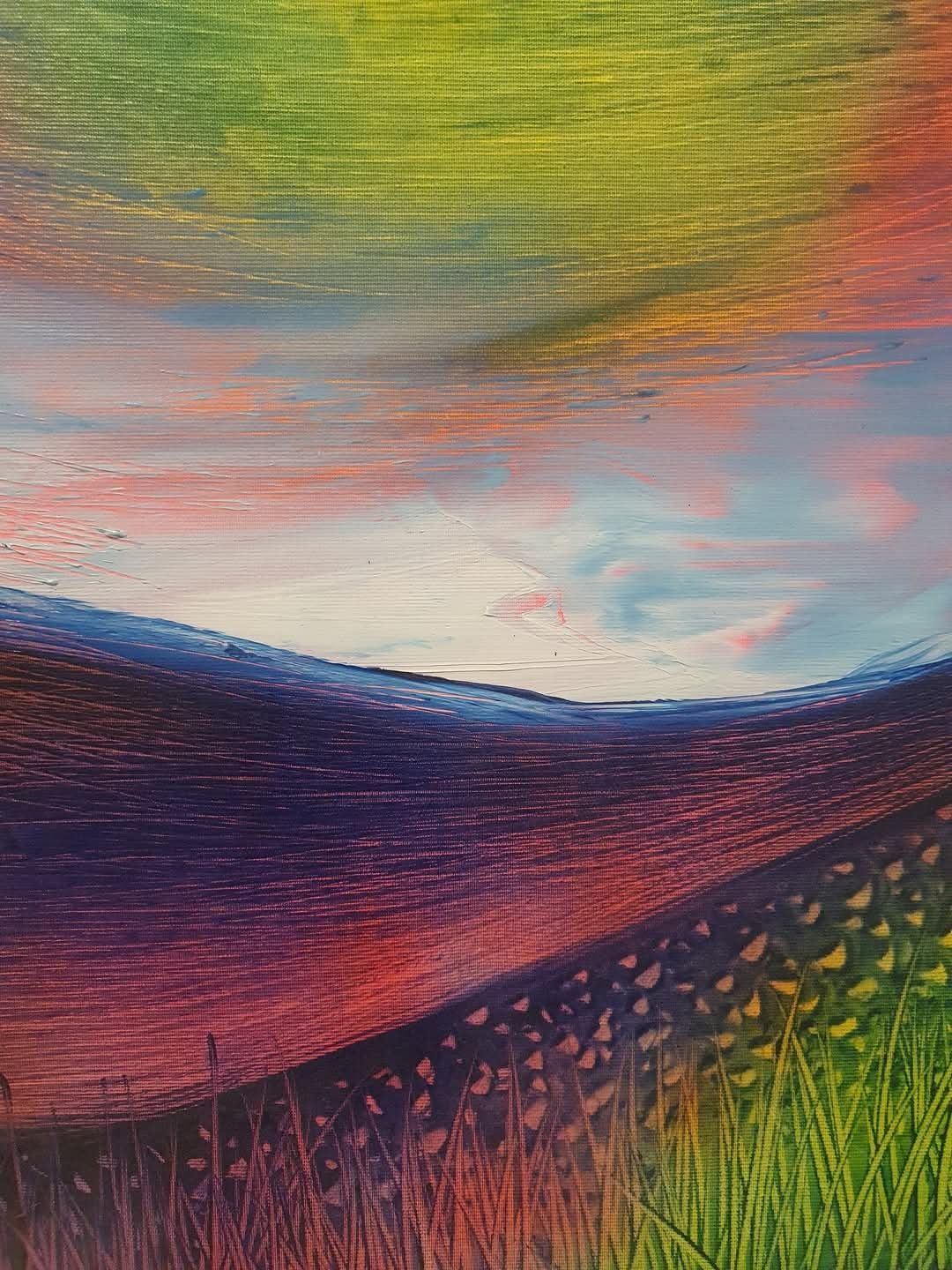 Pictura originala Nelus Oana 2016, Peisaj, ulei pe canvas, 70x50 cm