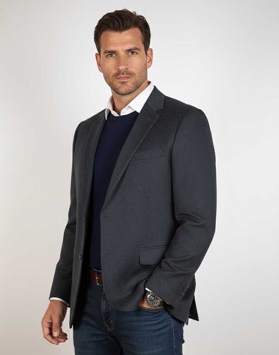 Hugo Boss - Оригинално мъжко сако от кашмир размер 52 / L