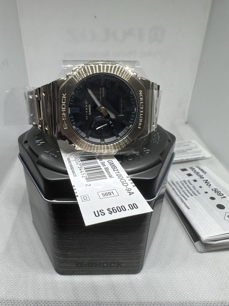 *Чисто нов* Casio G-Shock GM-B2100GD-9ER *Casio Oak* FULL METAL Gold