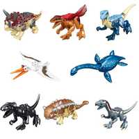 Set 8 Dinozauri tip Lego Jurassic World: Therizinosaurus si Indoraptor