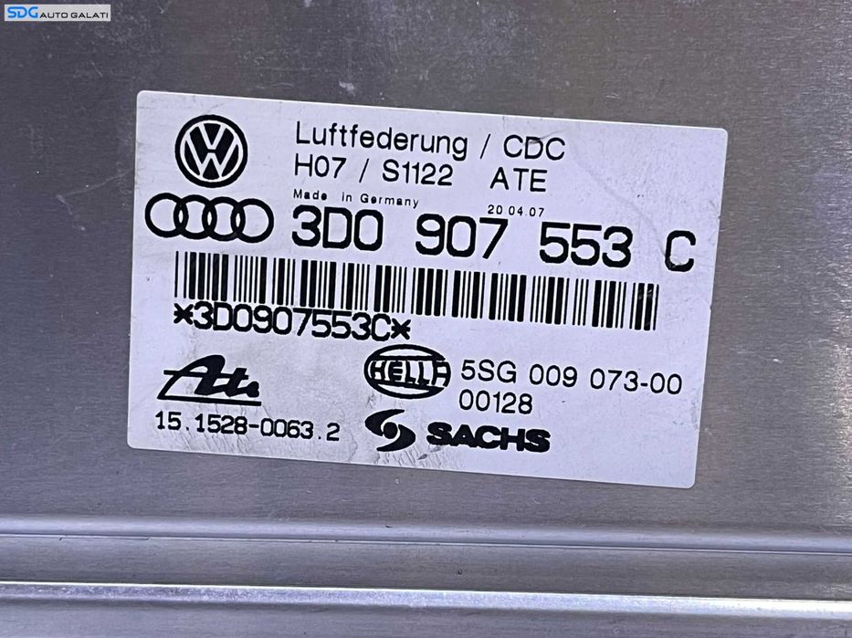 Unitate Modul Calculator ECU Reglaj Nivel Suspensie Amortizoare Telescoape Volkswagen Phaeton 2002 - 2016 Cod 3D0907553C 5SG009073 [L3328]