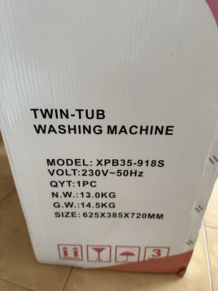 Портативна пералня Twin tub