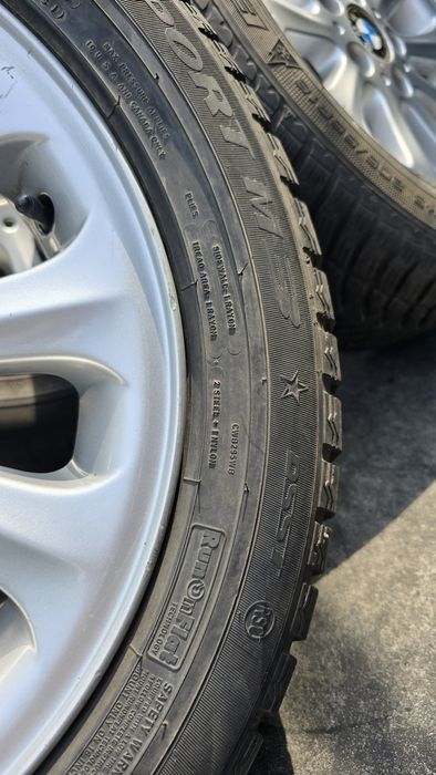 4 roți BMW seria 1 cu anvelope iarnă 16 țoli