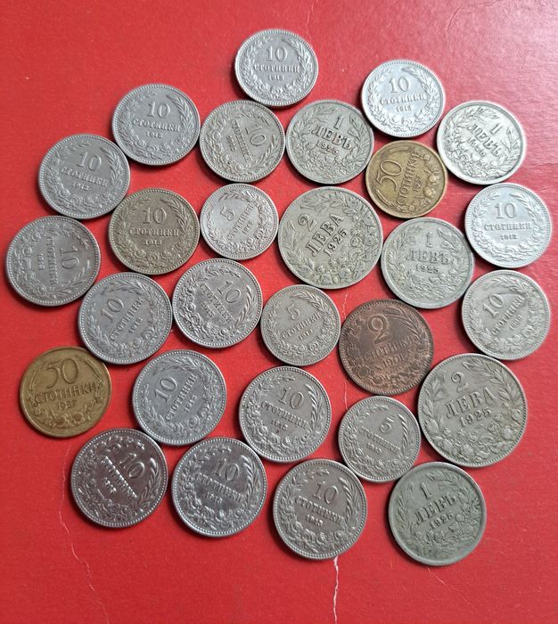 Лот стари български царски монети