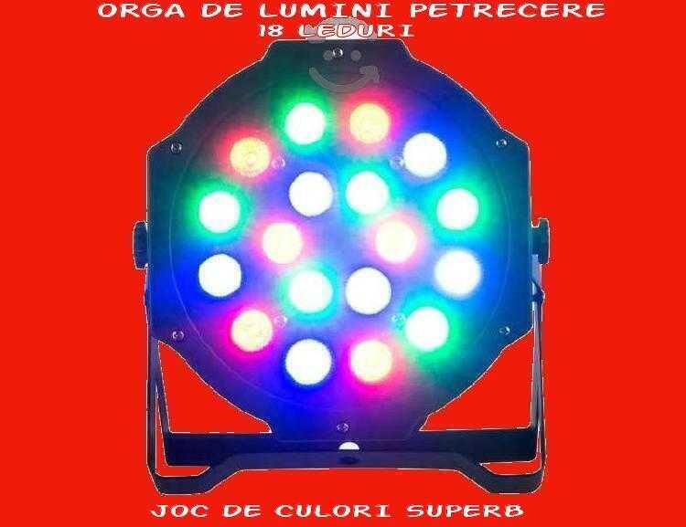 Orga de lumini 18 leduri DJ PETRECERE Joc de culori disco