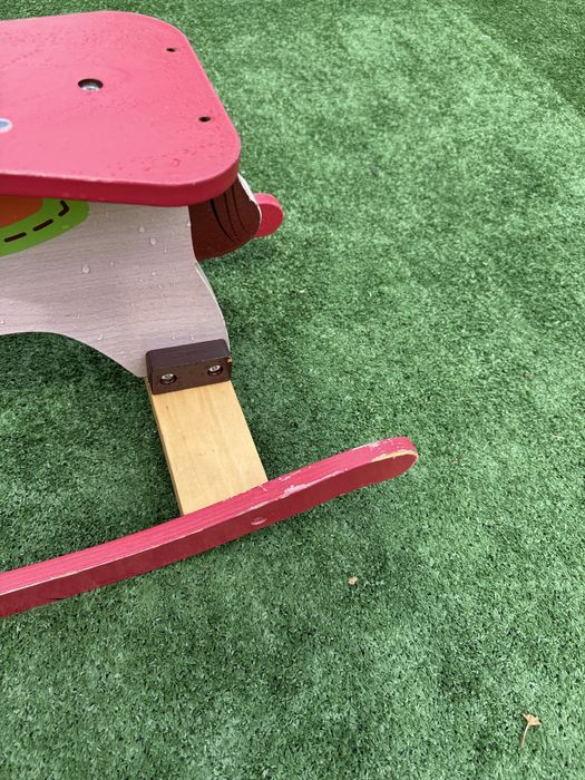 Calut din lemn pentru copii/ balansoar copii