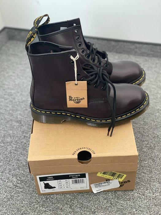 Dr. Martens Кубинки 1460 Burgundy Smooth