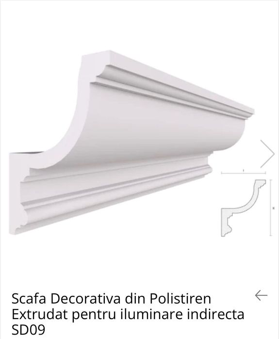 Scafa Decorativa din Polistiren
Extrudat !