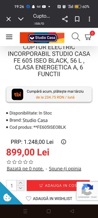 Cuptor de copt Studio. Cass