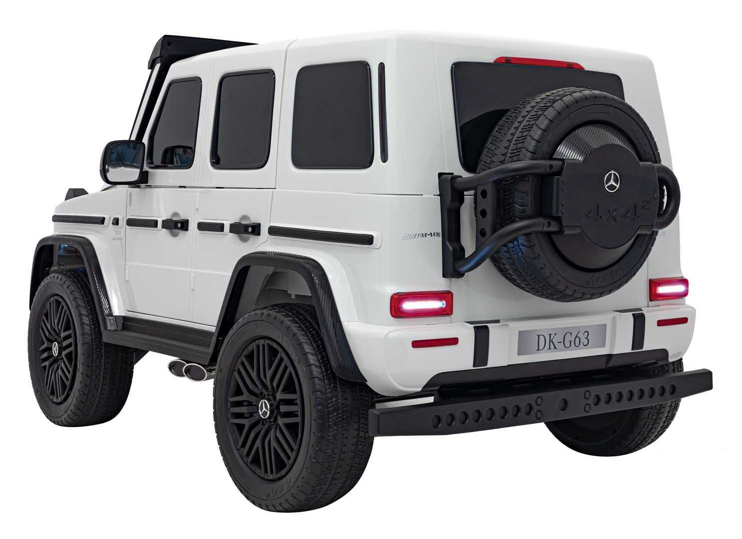 Masinuta electrica pt copii Mercedes AMG G63 NOU XXL 24V 800W 4x4 Alb