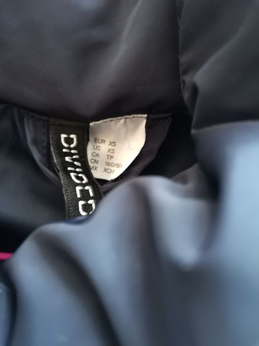 Jacheta/geaca vatuita H&M XS, guler inalt, talie scurta