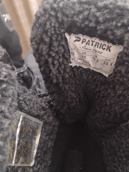 Топли ботуши Patrik, Естествени материали,Не пропускат.