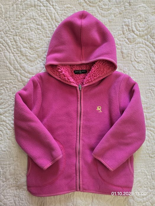 Флисовая кофта на 100-104см, теплая