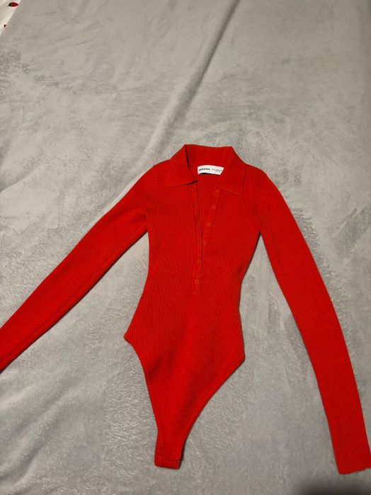 Bershka боди – оранжево/червено, отлично състояние