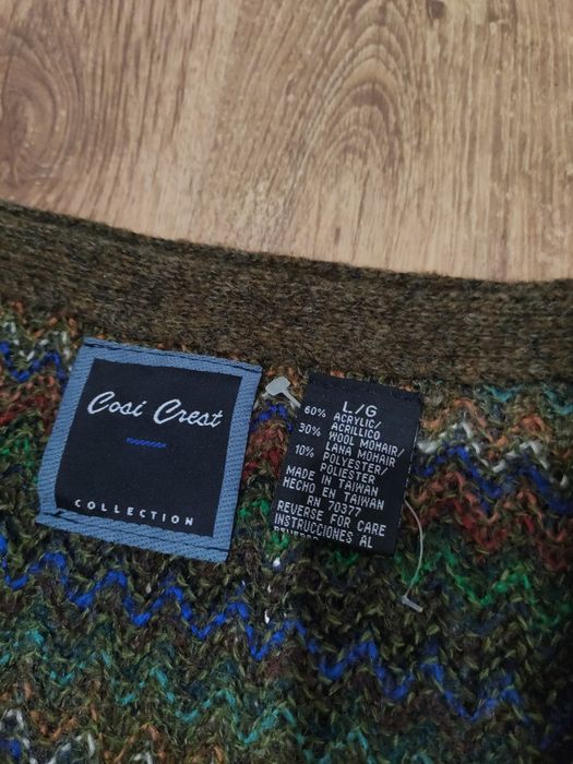 Cardigan Cosi Crest USA mix lână mohair mărimea L