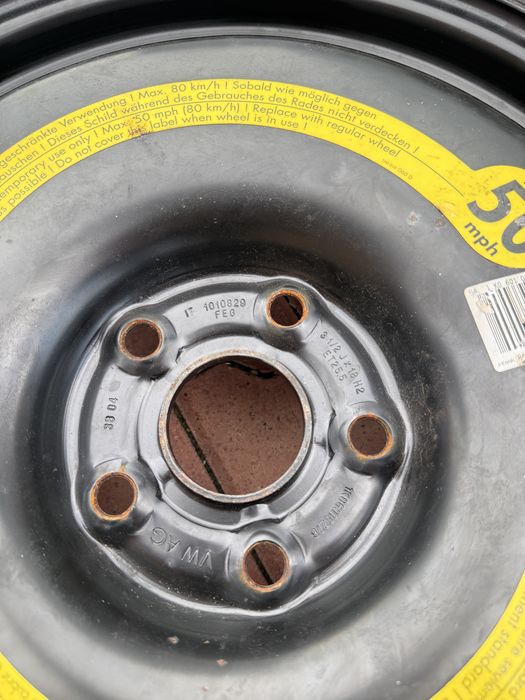 Roata de rezerva SLIM R18 5x112 VW PASSAT B7 B8 GOLF 6 7 Octavia