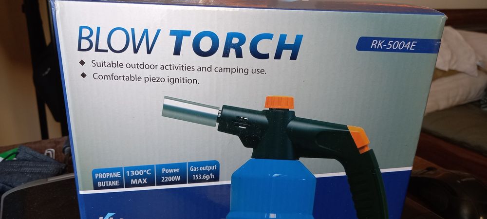 Lampa de lipit cu gaz rk5004e. Aprindere piezo. Fara rezerva. Nou!