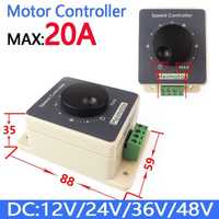 Controler de viteză DC 20A 12V 24V 48V. Nou ambalat!