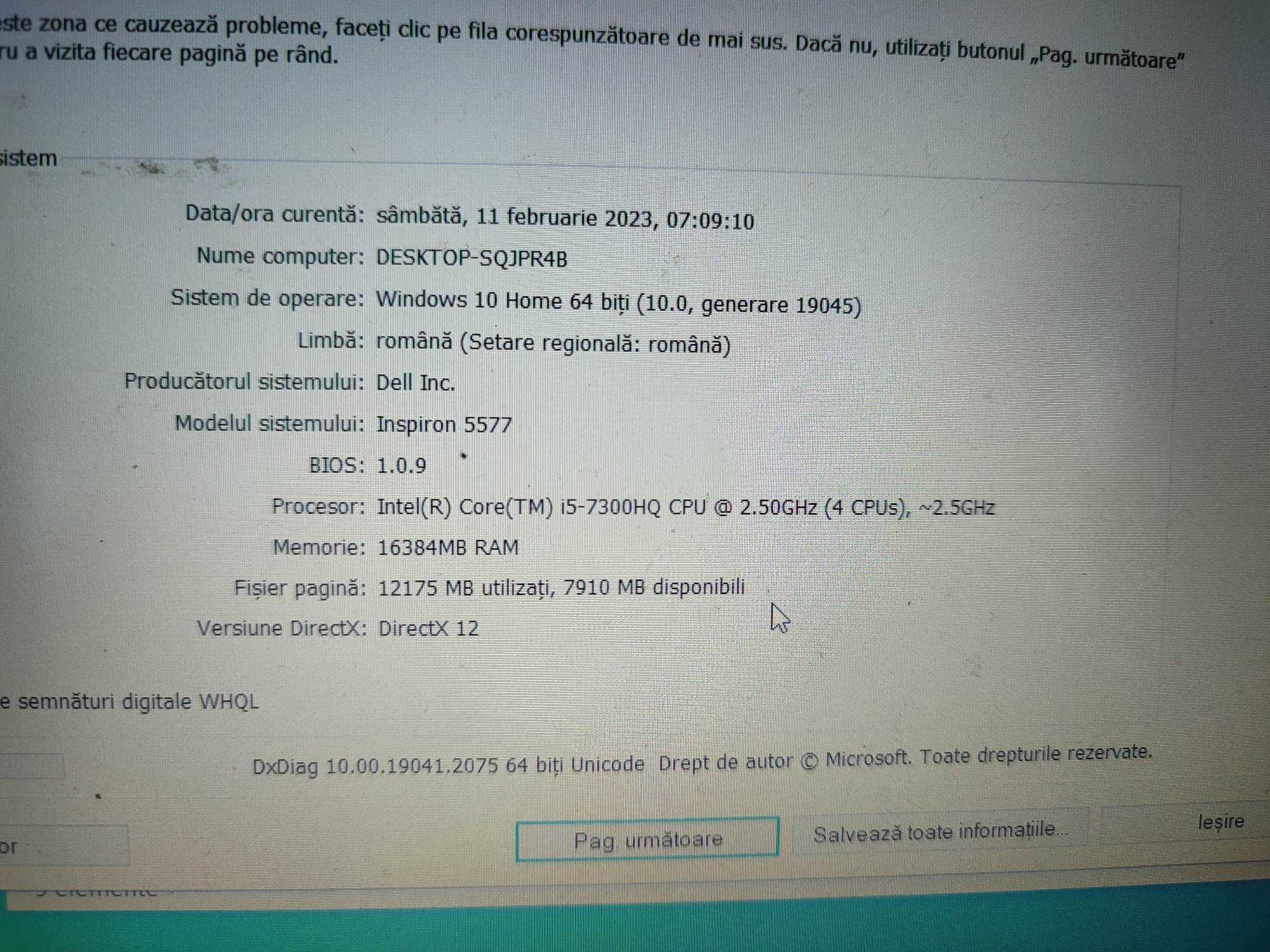 Laptop GAMING-Dell inspiron 5577 GTX 1050 16GB RAM 1.25 TERRA SSD
