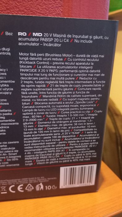 Filetanta Parkside performance 20v 60nm