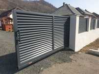 Construim garduri din panouri stil jaluzele, sipca metalica, tabla BCA