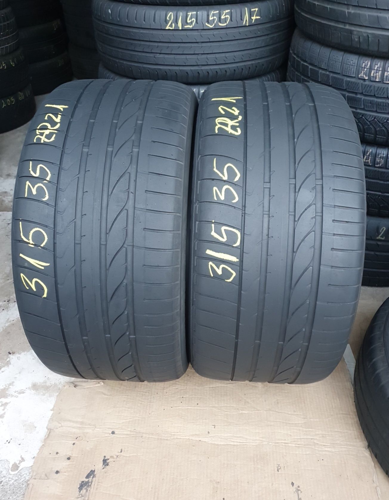 2 Anvelope Vară Bridgestone 315 35 ZR21  DOT 2221.