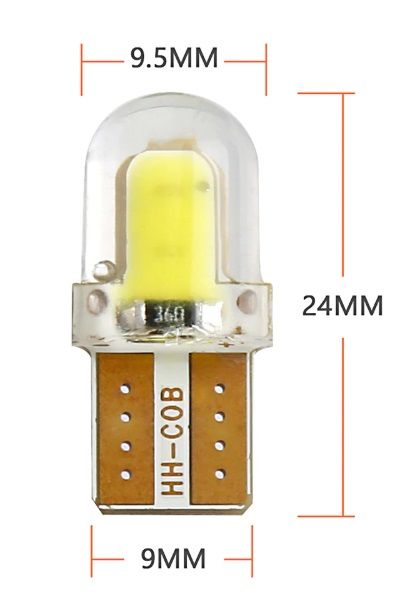 LED 12 Диодни крушки T10 W5W за купе, номера, габарит ...
