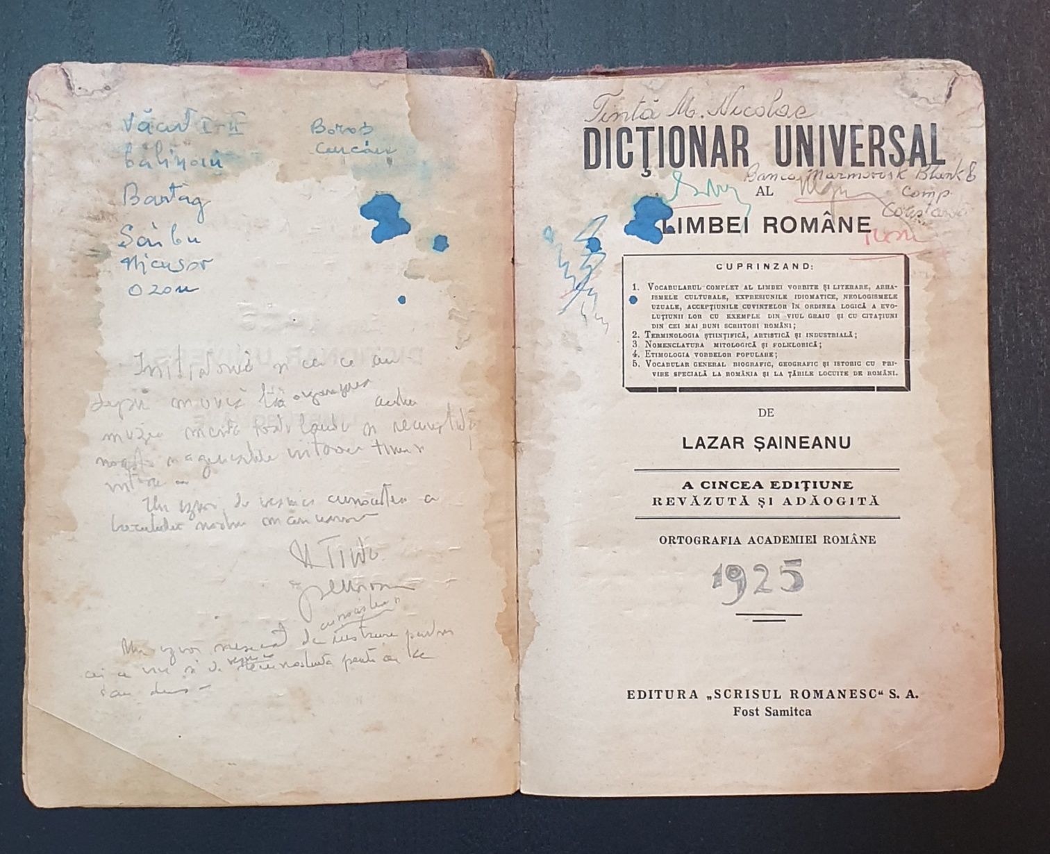 Dictionar universal al limbei romane - Lazar Seineanu 1925