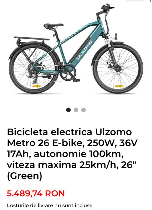 Fane Amanet: Bicicletă electrică Ulzomo Metro 26 E-bike