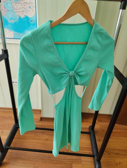 Рокля цвят мента