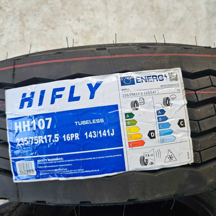 Нови гуми за ремарке 235/75R17.5 HIFLY HHI07 143/141J 16PR DOT2025