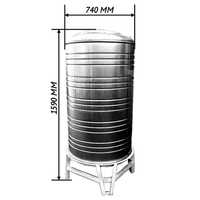Бак металлический 500 литров для хранения питьевой воды