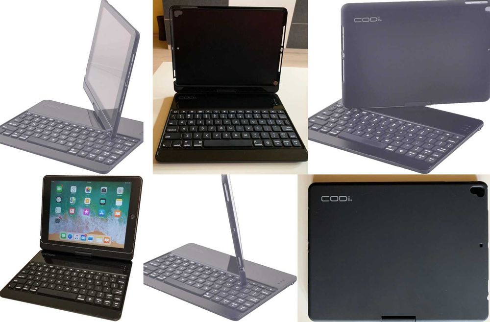 Bluetooth кейс с клавиатура Codi за iPad 9,7'', 6 в 1, 360 градуса
