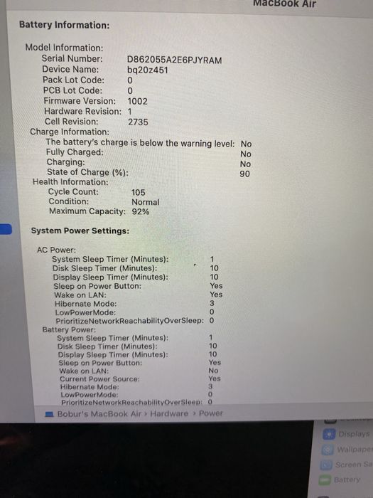 Macbook Air M1 13.3 inch